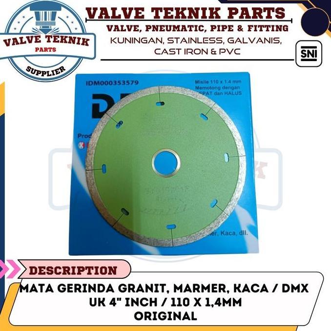 MATA GERINDA POTONG GRANIT / MATA GERINDA POTONG MARMER / DIAMOND WHEEL DMX 4" inch / ORIGINAL