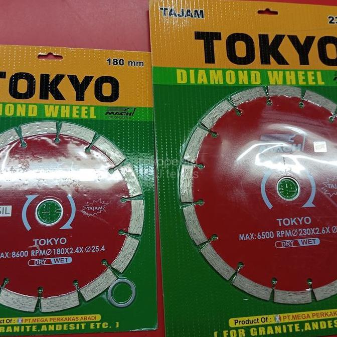 Diamond Cutting Wheel 7" TOKYO Mata Pisau Potong Granit Beton 7inch