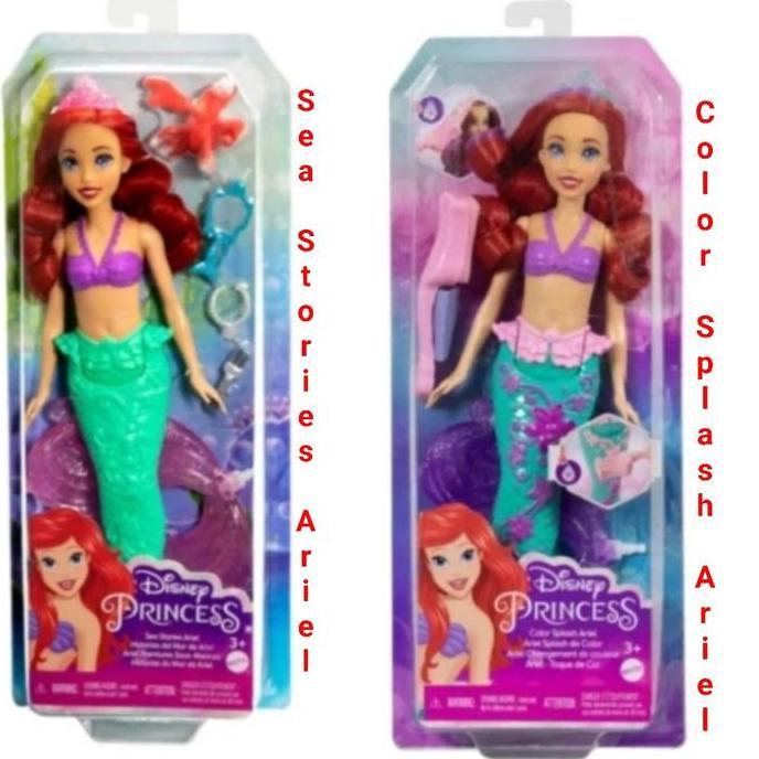 Boneka Barbie Disney Princess Ariel Mermaid with Color Change Hair
