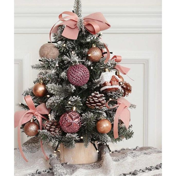 Peach  Mini Christmas Tree