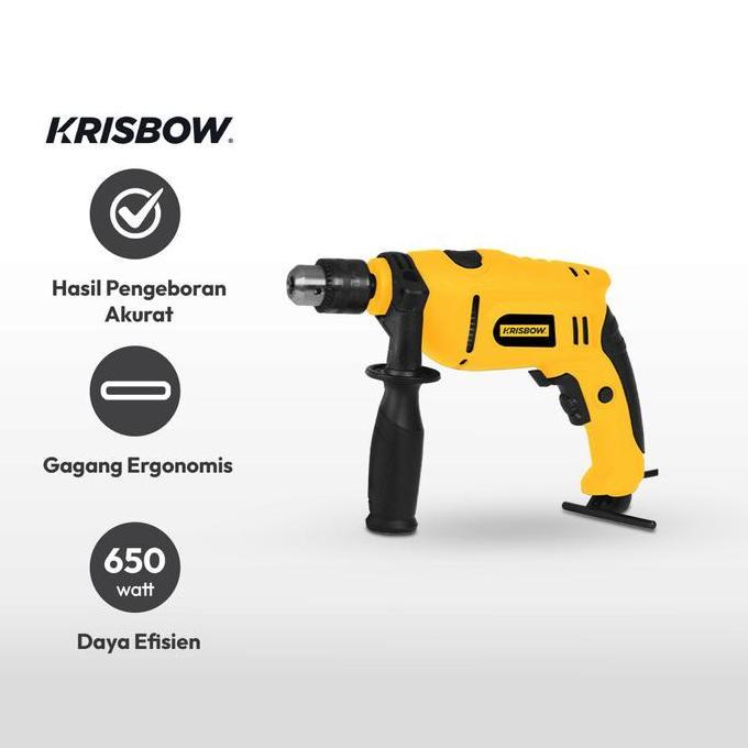 KRISBOW BOR LISTRIK 650 WATT 13 MM