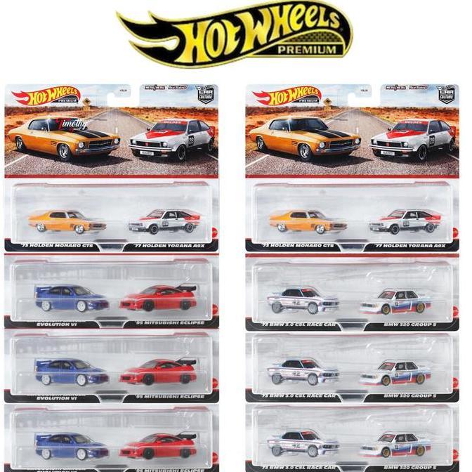 Hot Wheels Grosir Kartonan Premium 2 Pack HBL J HOLDEN MITSUBISHI BMW
