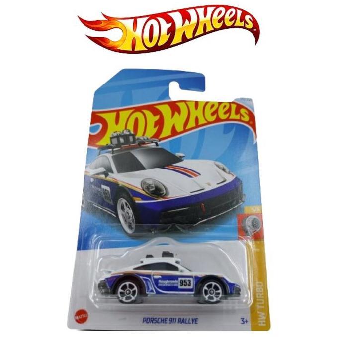 Hot Wheels Porsche 911 Rallye Putih Biru Rally