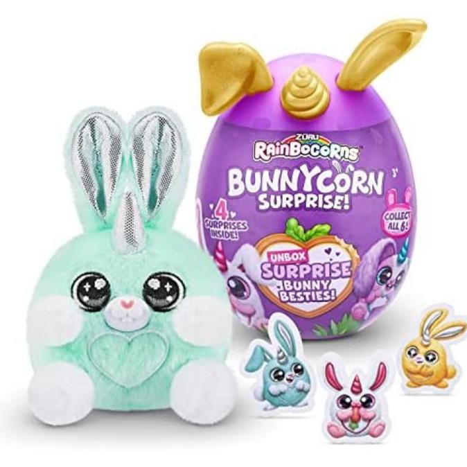 Zuru Boneka Rainbocorns Bunnycorn Kelinci Surprise Plush Dolls
