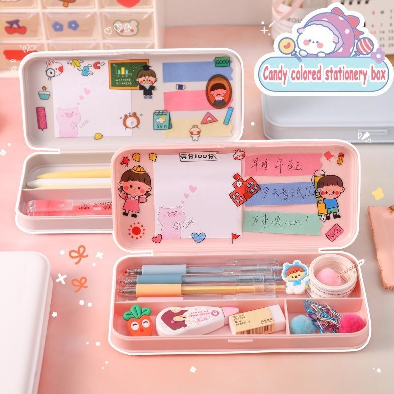 TEMPAT PENSIL/PENCIL CASE AESTHETIC KOREAN STYLE (no STICKER)