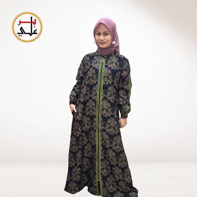 BIIR ALI Collection Abaya Khas Saudi Printing Motif Patern Busui Friendly Reseleting Full Bisa Outer