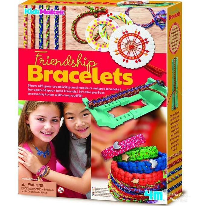 Mainan Kreatif Buat Gelang Anak 4M Friendship Bracelet KidzMaker