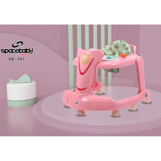 Baby Walker SPACE BABY SB707 Alat Bantu Belajar Jalan Bayi Garansi SNI