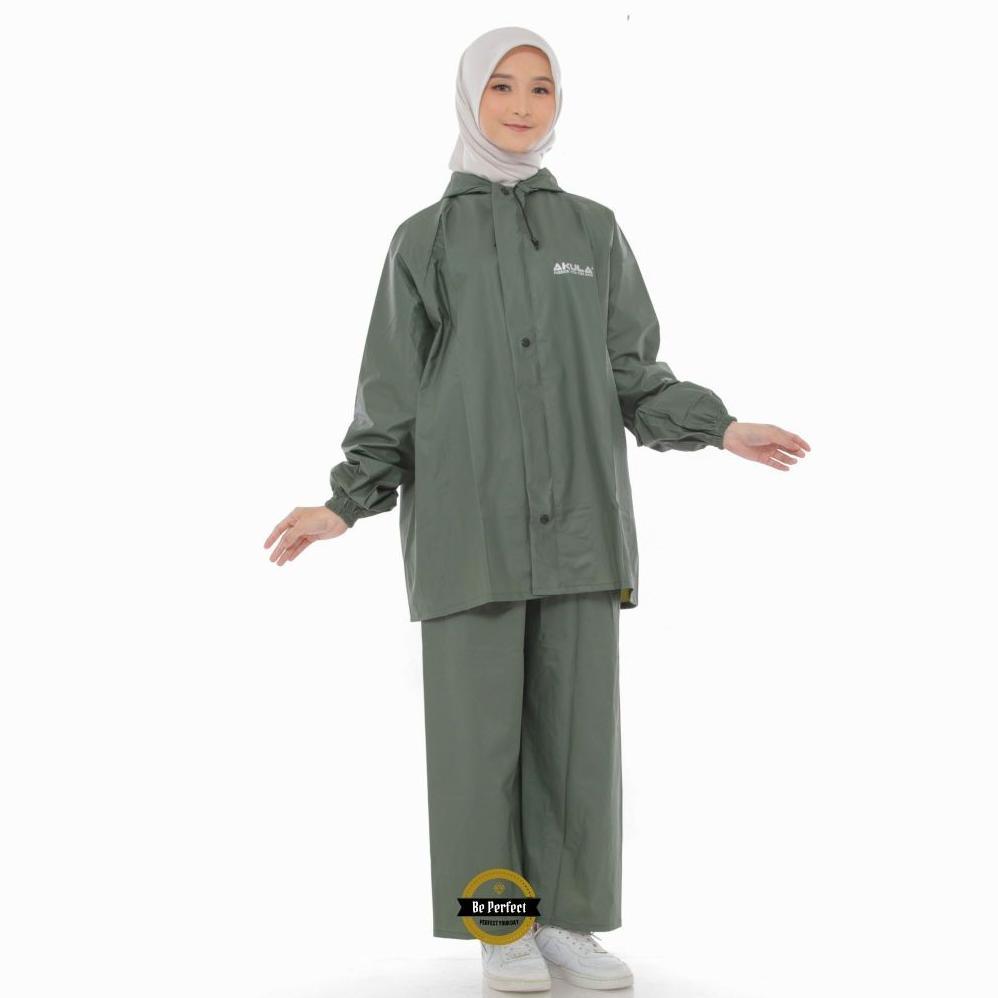 Srikandibutik Akula Jas Hujan Setelan Dewasa , Raincoat Pria Wanita Anti Rembes Sd-46