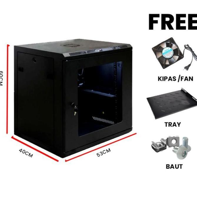 TERBARU - Wallmount Rack 12U / Rack Server Ukuran 12U / Rack Server 12U