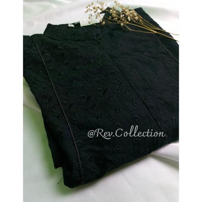 Gamis Hitam Full Bordir Busana Umroh Wanita Gamis Ihrom wanita Terlaris