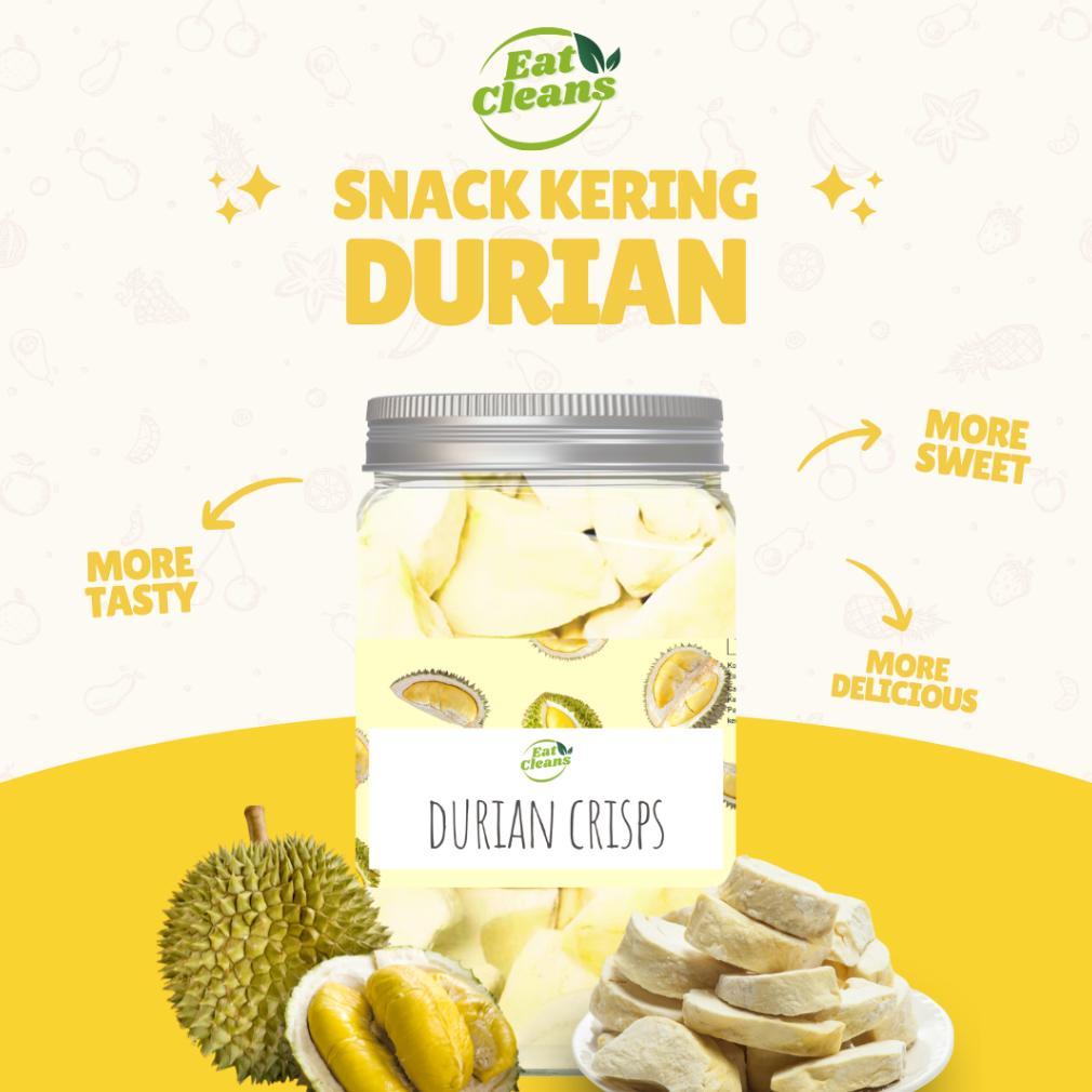 Freeze Dried Durian - Snack Freeze Dried Fruit - Snack Keripik Durian Kering - Camilan Sehat Durian 