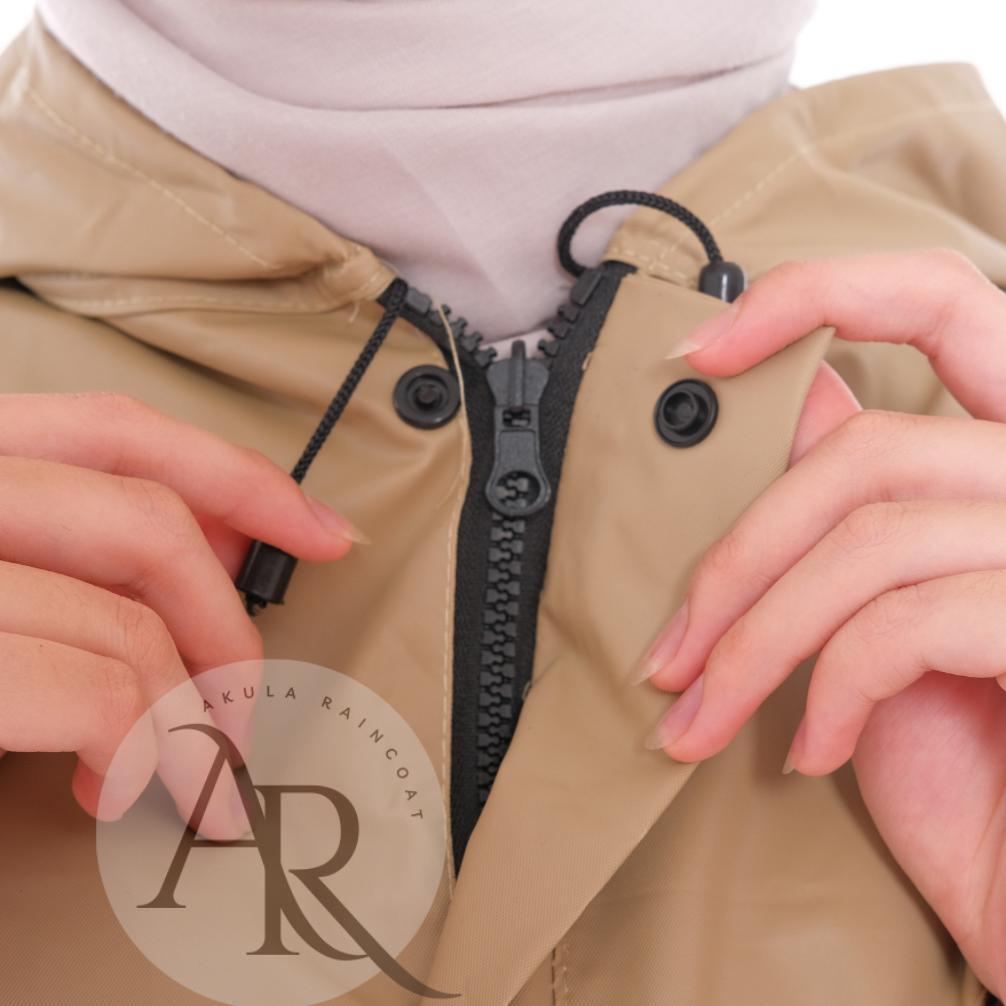 Samantastore Jas Hujan, Raincoat Pria Wanita Terbaik By Akula Anti Rembes Mocca Um57
