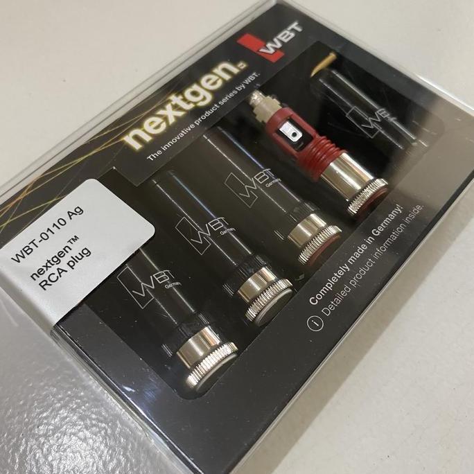 Promo Jack RCA WBT nextgen Silver 0110 Ag , wbt-0110ag RCA plug / konektor COD