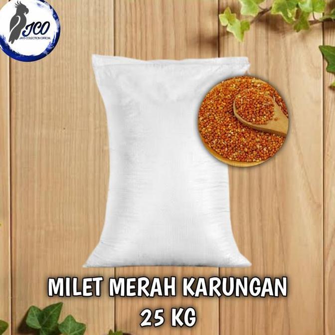 TERBARU MILET MERAH KARUNGAN 25KG PROMO