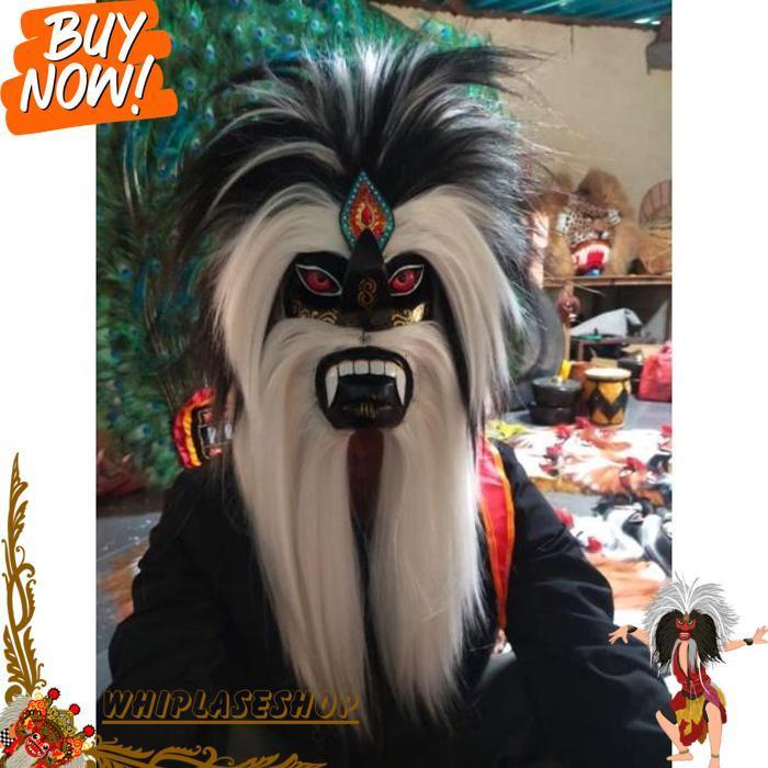 Topeng Bujang Ganong Topeng Ganongan Ponorogo Topeng  Hitam [Br 1111]