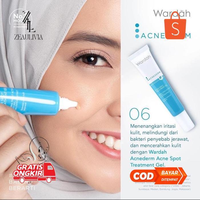 lij-56 WARDAH Acnederm Series Indonesia / Facial Wash Face Scrub Micellar Water Essence Toner Mist S