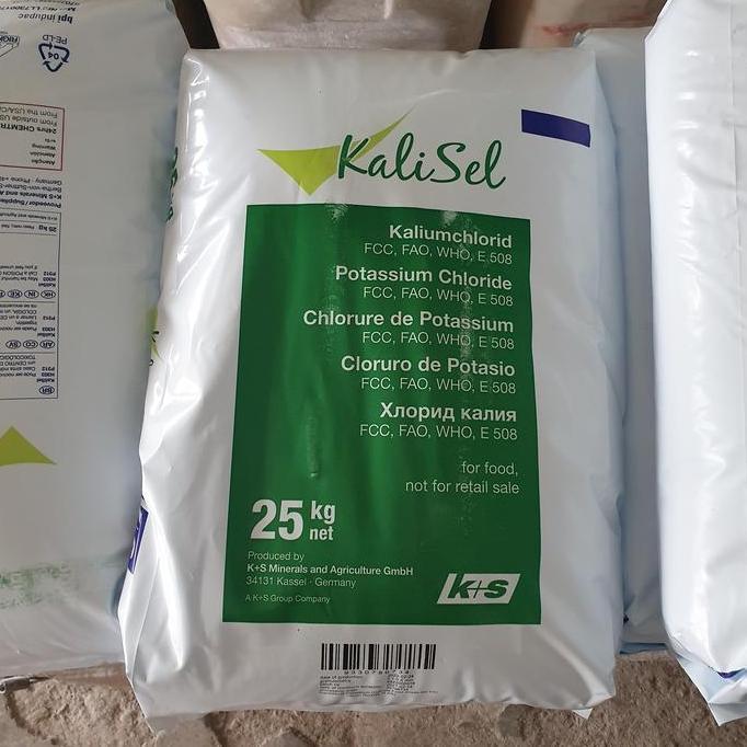 Promo Potassium Chloride / Kalium Chloride / KCl Food Grade Jerman - 25 kg COD