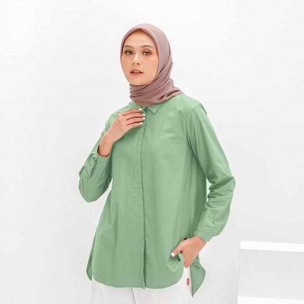 M Tunic Basic Katun Paris Dauky Baju Atasan Wanita