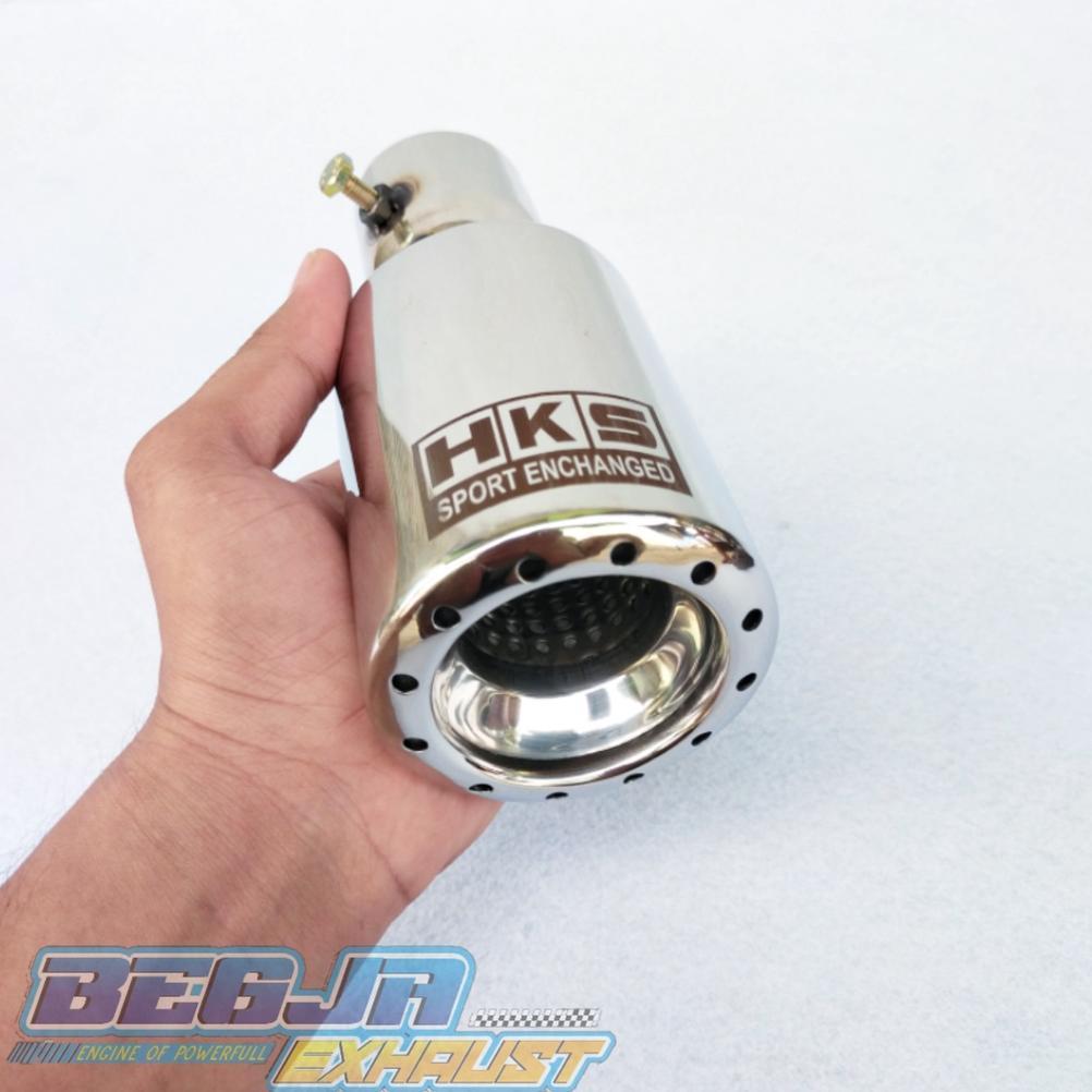 KNALPOT MOBIL VARIASI UJUNG KNALPOT HKS GRONEL SISTEM BAUT TANPA LAS UNIVERSAL MOBIL