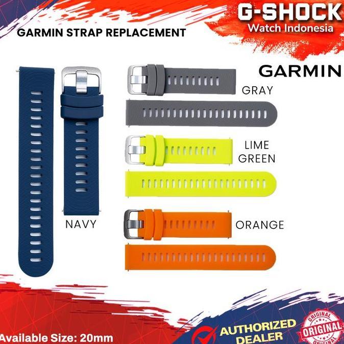 Strap Rubber Tali Karet Jam Garmin Forerunner 245 Fr 245 Fr245 20Mm