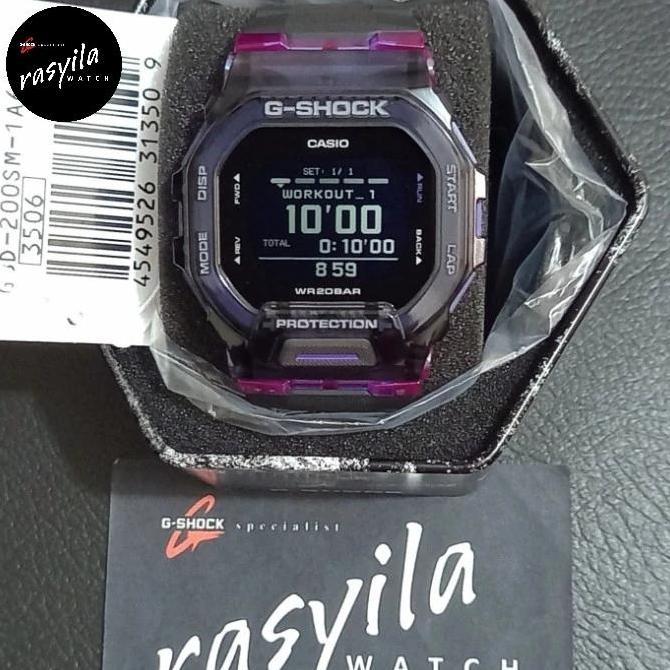 Casio G-Shock Gshock Gbd 200Sm / Gbd200Sm - 1A6Dr / 1A6 Black Purple