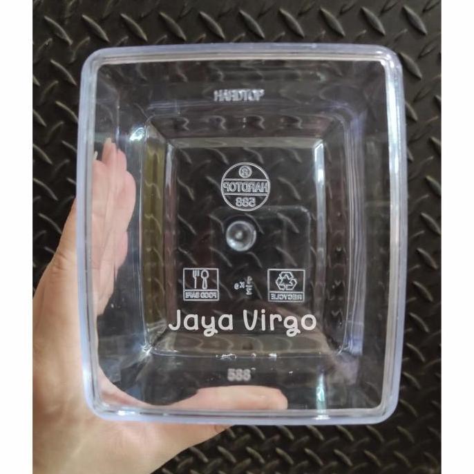 Toples 588 HARDTOP kotak / toples kue nastar / toples kue kering kotak