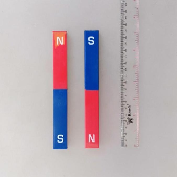 Magnet batang panjang panjang sekitar 18 cm lebar sekitar 2 cm
