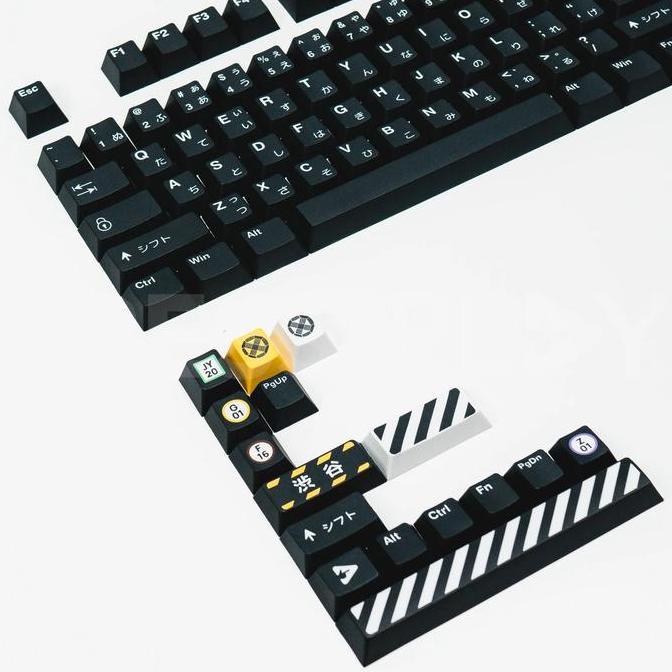 PPBT SHIBUYA PBT Dye Sub Keycap Set Japanese Root by Press Play