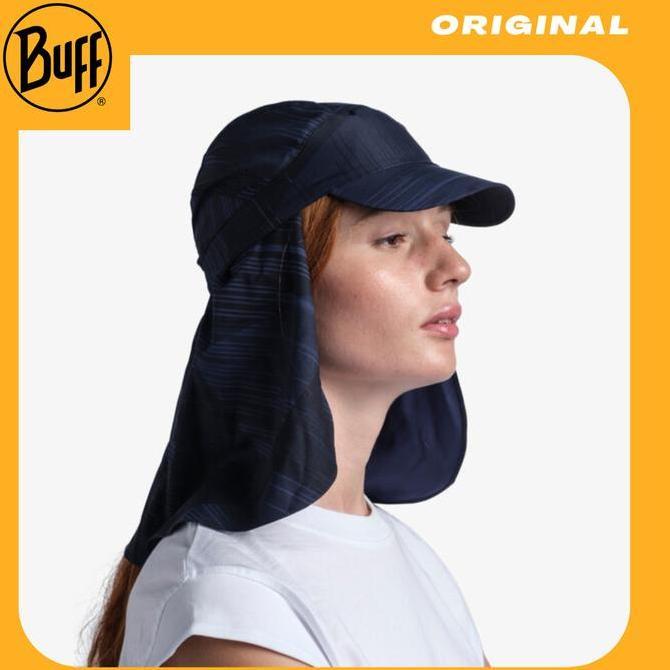 Topi Lari/Hiking - Buff Original Pack Sahara Cap Grevers Navy