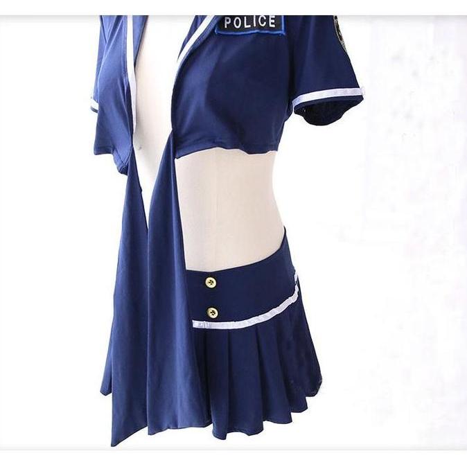 Set Lingerie Sexy Rok Model Cosplay Sexy Police 2A198 Wanita