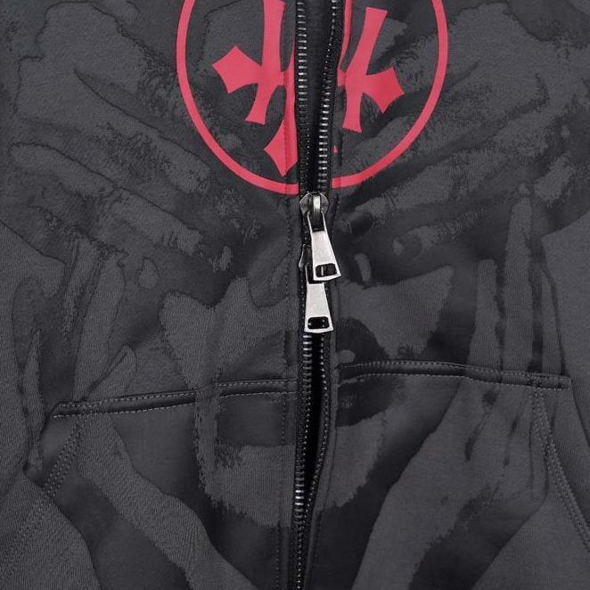 Hsco Oversized Boxy Hoodie Veida / Boxy Fit / Fleece 300Gsm Sablon Zipper Sweater Distro