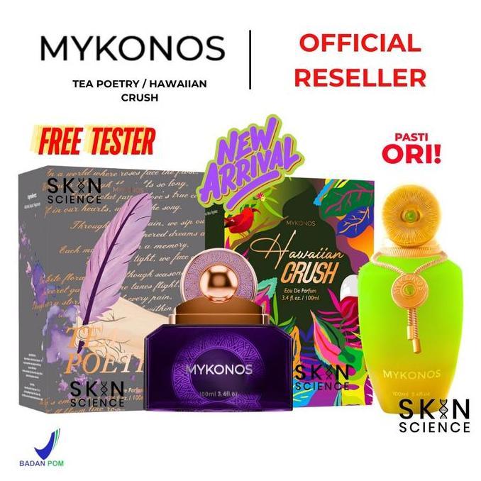 ( Free Tester ) MYKONOS Hawaiian Crush / Tea Poetry 100 ML Extrait de Perfume