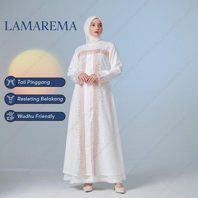 Baju Gamis Putih Wanita / Dress Putih Muslim / Gamis Warna Putih / Abaya Putih / Gamis Putih Mewah /