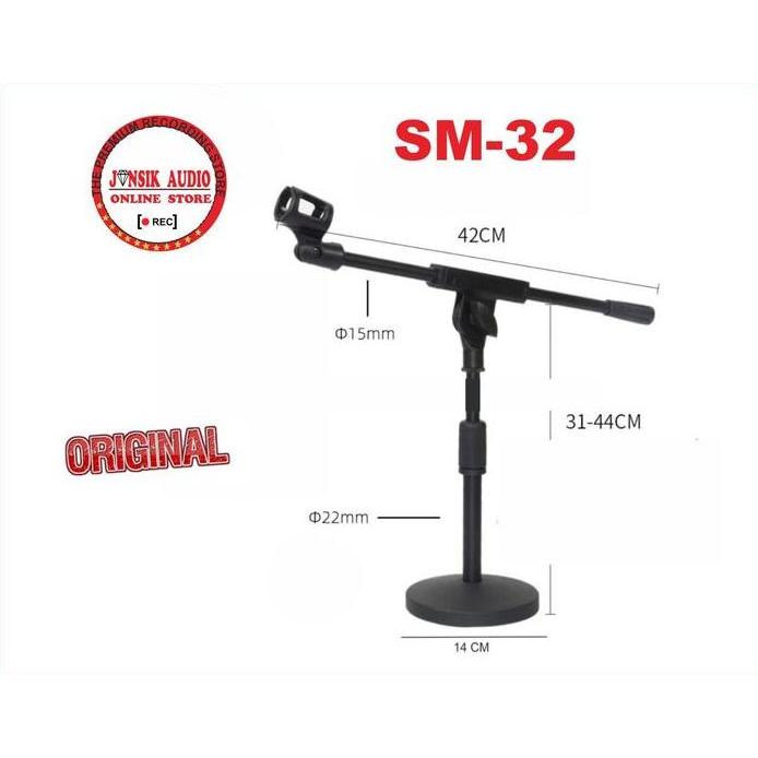 Stand Microphone Meja Stand Microphone Pendek Ready Stock