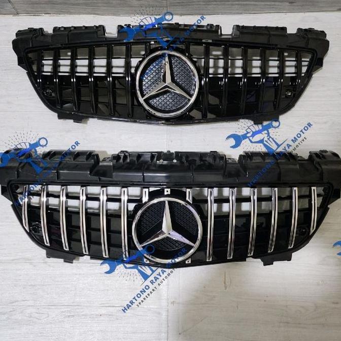 Grill Gtr Gt Mercedes Benz R172 W172 Slk 2011-2015 Grille R172 Slk Class With Emblem Logo Tengah