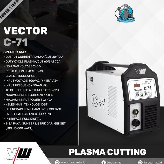 Terjangkau Vector C-71 Mesin Dc Plasma Cutting 70A