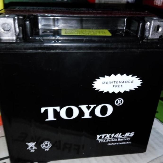 Aki Motor Piaggio MP3 Toyo YTX14-BS 14AH Terlaris