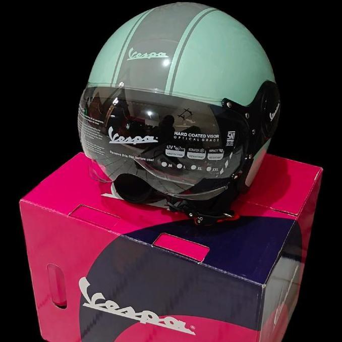 helm vespa green relax original Terlaris