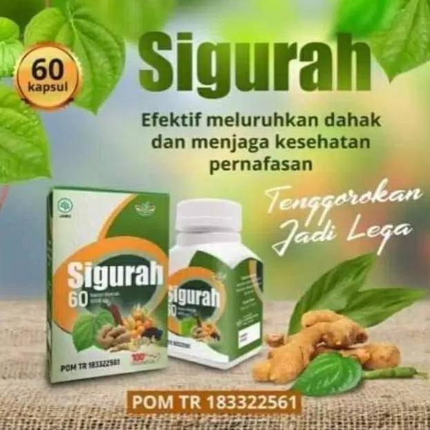 Obat Batuk,obat sinusitis, Kapsul SIGURAH Herbal Untuk Batuk