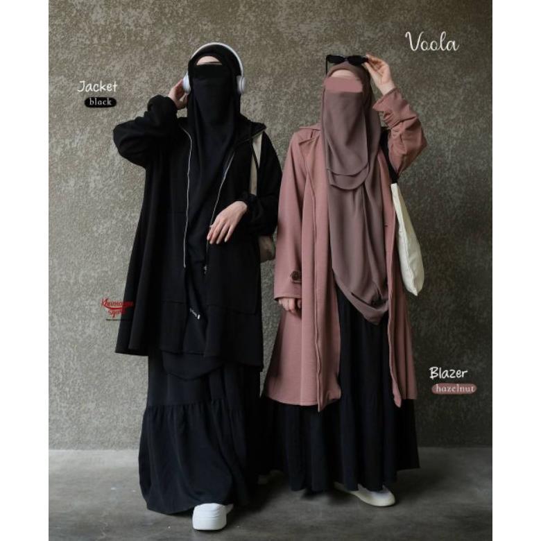 [READY] VOOLA JAKET DAN BLAZER BY KHUMAIRA SYAR'I/ JAKET WANITA MUSLIMAH SYAR'I/ BLAZER KERJA KANTOR