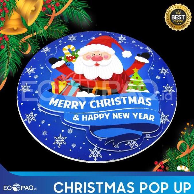 Hiasan Natal - Aksesoris Natal - Hiasan Pintu Christmas - Biru-HPB1