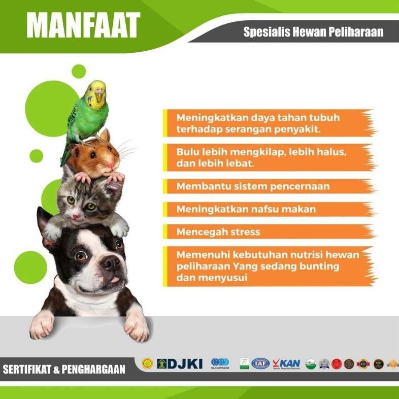 Probiotik Vitamin Hewan Peliharaan. Gdm Bio Organic Liquid 100Ml