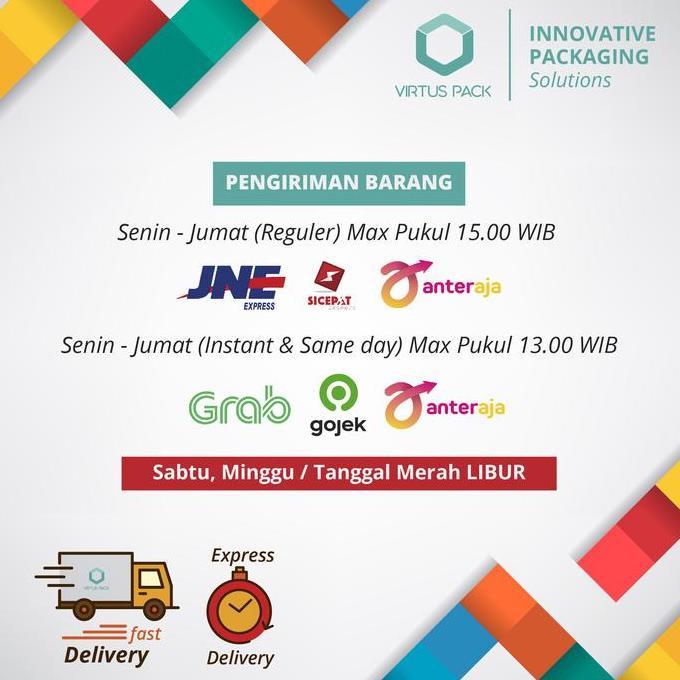 Virtuspack/ Eco Friendly / Lunch Box / Food Box / Bagasse 7" /125 pcs