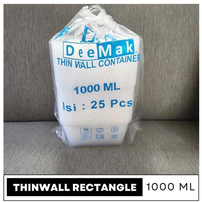 Kotak Makan Thinwall 1000 ml Persegi