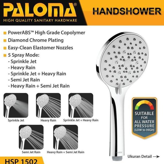 HSP 1502 PALOMA HAND SHOWER MANDI HANDSHOWER 5 JET SPRAY