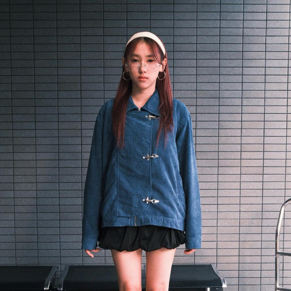 Jacket Boxy Corduroy Fireman Claps Unisex Asimetris