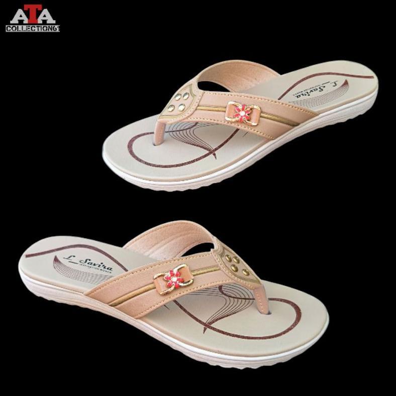 Terlaris PROMO... SANDAL WANITA TRENDY TERBARU TERKECE KEKINIAN MURAH BERKUALITAS JAPIT L_SAVIRA JP2