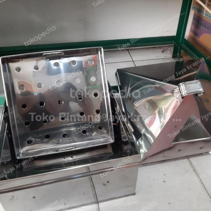 kalakat steamer kotak/kukusan stainless/langseng serbaguna 32 cm