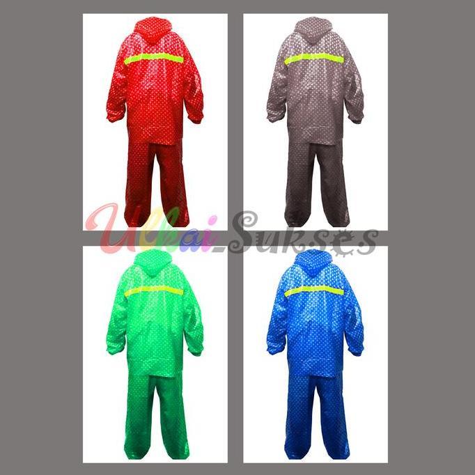 Jas hujan elmondo polkadot